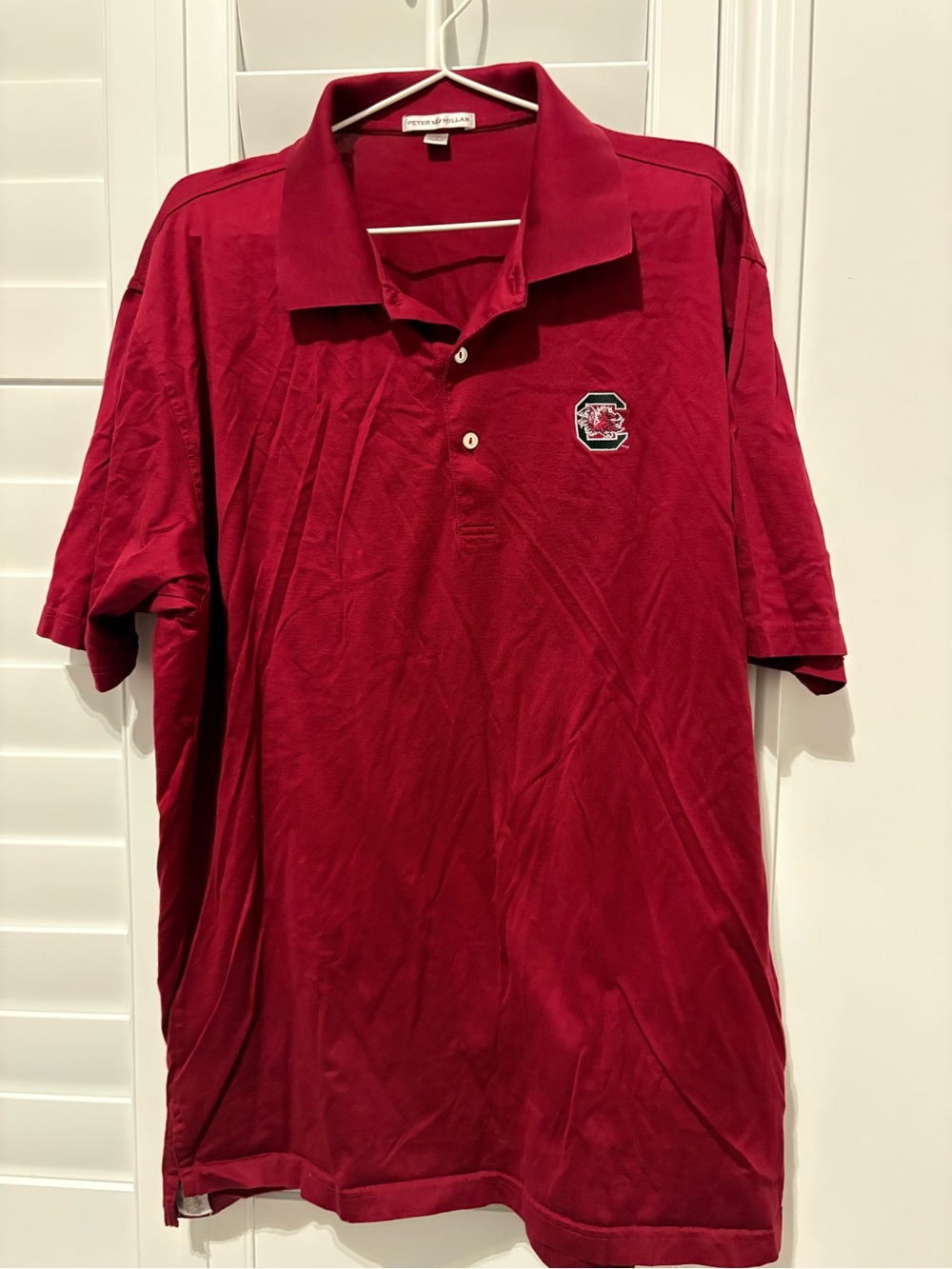 Peter Millar Men's Polo Embroidered South Carolina Gamecocks Logo Football XXL